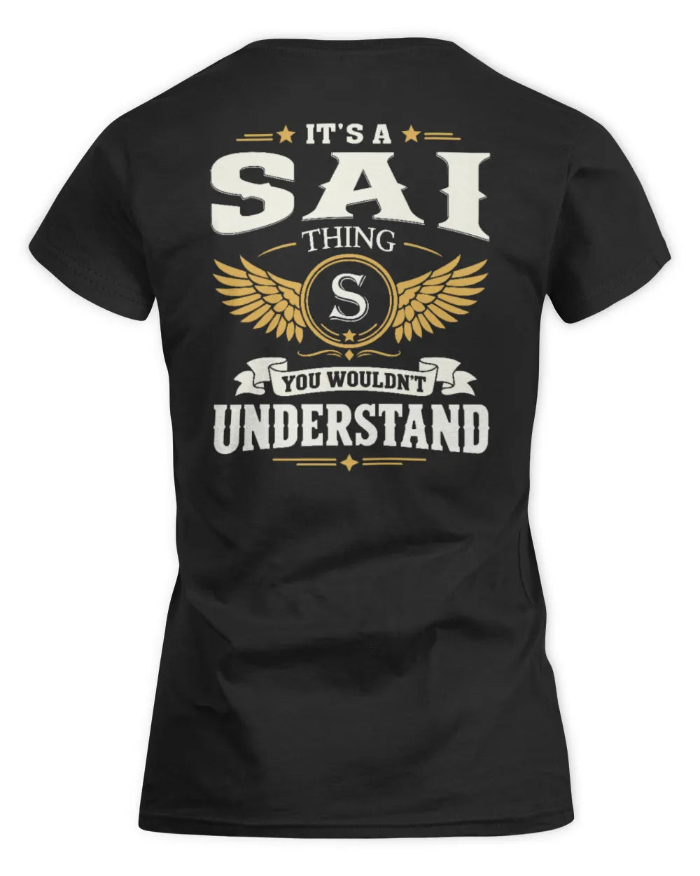 SAI KT06-M008 It’s a [NAME] Thing – You Wouldn’t Understand | Personalized Vintage T-Shirt - Women's Standard T-Shirt - Black
