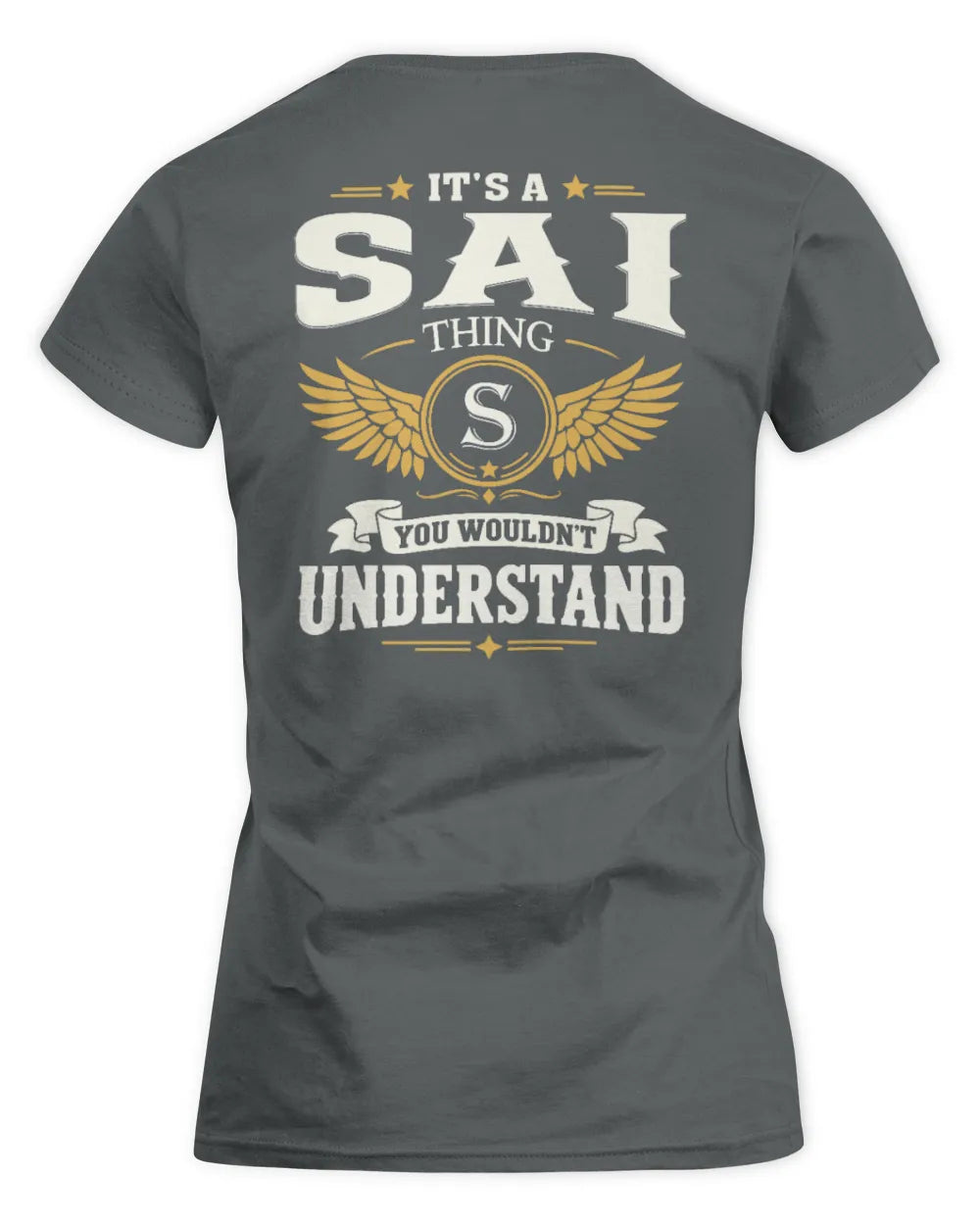 SAI KT06-M008 It’s a [NAME] Thing – You Wouldn’t Understand | Personalized Vintage T-Shirt - Women's Standard T-Shirt - Charcoal