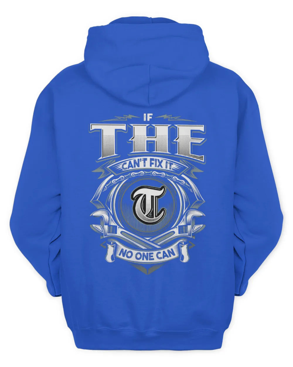 THE AP81-K4-626 - Personalized Ahmed Quote Apparel “If Ahmed Can't Fix It, No One Can” - Unisex Hoodie - Royal