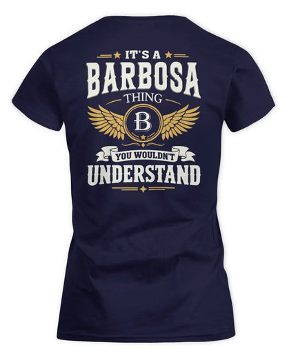 BARBOSA KT06-M008 It’s a [NAME] Thing – You Wouldn’t Understand | Personalized Vintage T-Shirt - Women's Standard T-Shirt - Navy