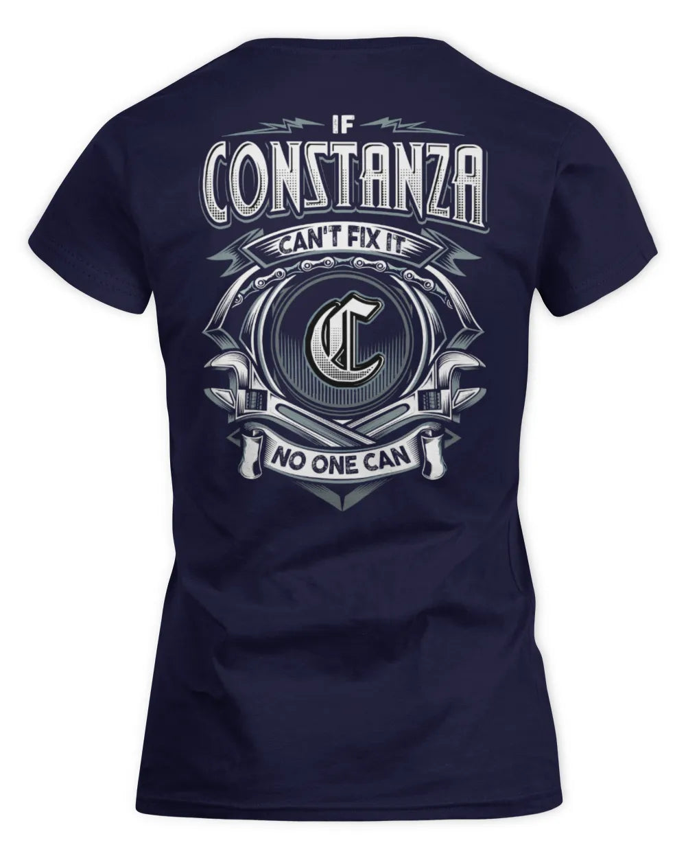 CONSTANZA AP81-K4-626 - Personalized Ahmed Quote Apparel “If Ahmed Can't Fix It, No One Can” - Women's Standard T-Shirt - Navy
