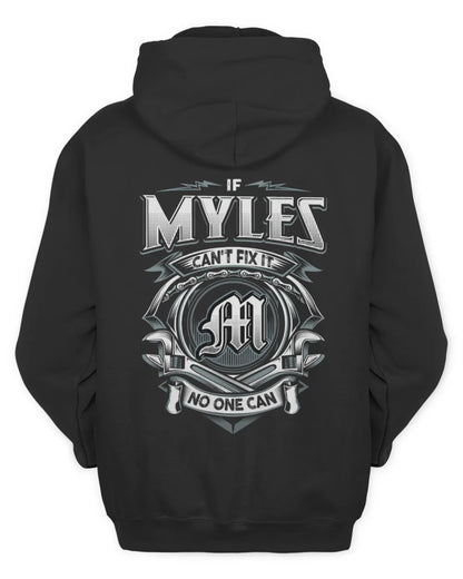 MYLES AP81-K4-626 - Personalized Ahmed Quote Apparel “If Ahmed Can't Fix It, No One Can” - Unisex Hoodie - Black