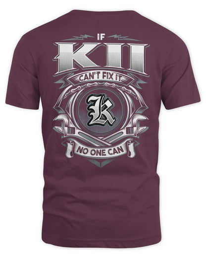 KII AP81-K4-626 - Personalized Ahmed Quote Apparel “If Ahmed Can't Fix It, No One Can” - Unisex Standard T-Shirt - Maroon