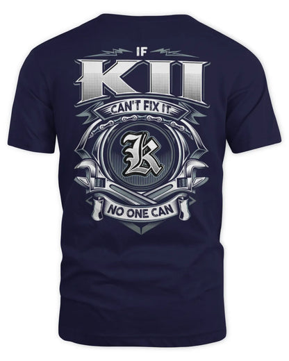 KII AP81-K4-626 - Personalized Ahmed Quote Apparel “If Ahmed Can't Fix It, No One Can” - Unisex Standard T-Shirt - Navy