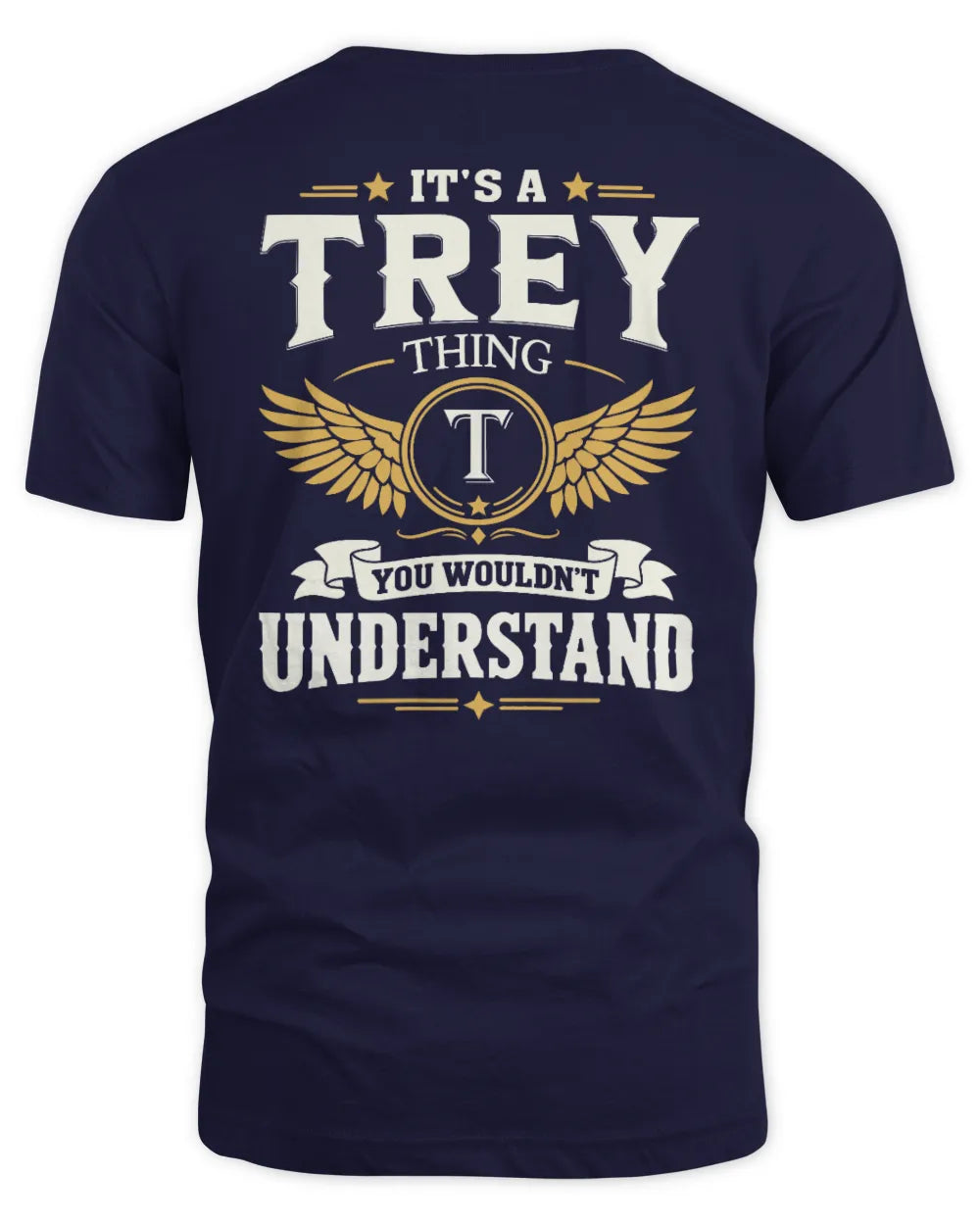 TREY KT06-M008 It’s a [NAME] Thing – You Wouldn’t Understand | Personalized Vintage T-Shirt - Unisex Standard T-Shirt - Navy