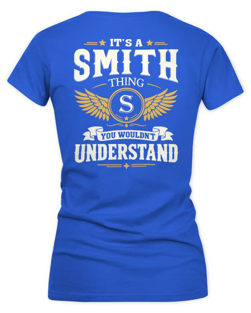 SMITH KT06-M008 It’s a [NAME] Thing – You Wouldn’t Understand | Personalized Vintage T-Shirt - Women's V-Neck T-Shirt - Royal
