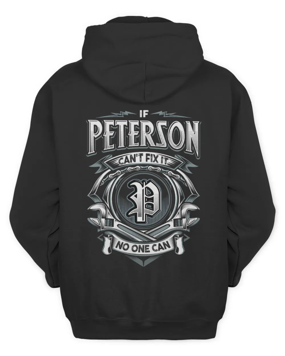 PETERSON AP81-K4-626 - Personalized Ahmed Quote Apparel “If Ahmed Can't Fix It, No One Can” - Unisex Hoodie - Black