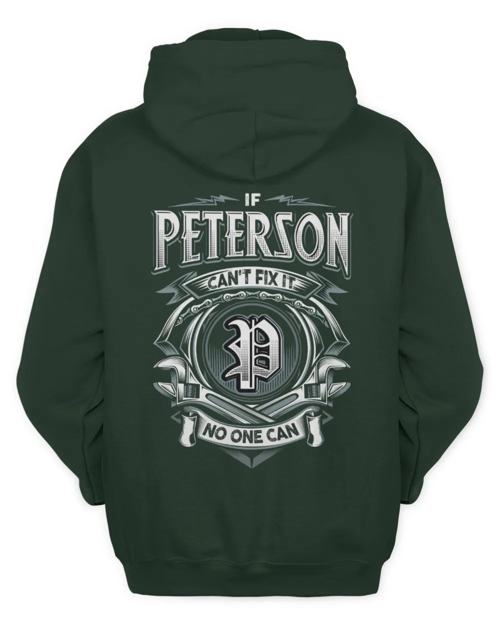PETERSON AP81-K4-626 - Personalized Ahmed Quote Apparel “If Ahmed Can't Fix It, No One Can” - Unisex Hoodie - Forest Green