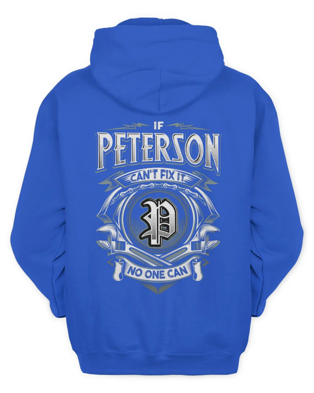 PETERSON AP81-K4-626 - Personalized Ahmed Quote Apparel “If Ahmed Can't Fix It, No One Can” - Unisex Hoodie - Royal