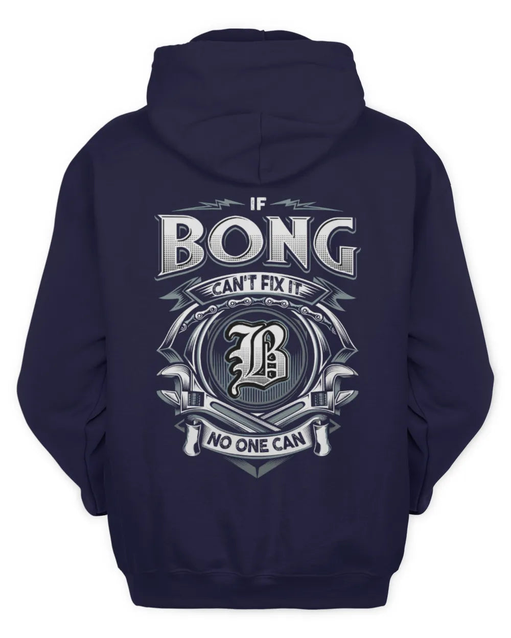 BONG AP81-K4-626 - Personalized Ahmed Quote Apparel “If Ahmed Can't Fix It, No One Can” - Unisex Hoodie - Navy