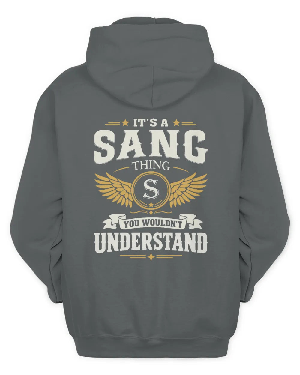 SANG KT06-M008 It’s a [NAME] Thing – You Wouldn’t Understand | Personalized Vintage T-Shirt - Unisex Hoodie - Charcoal
