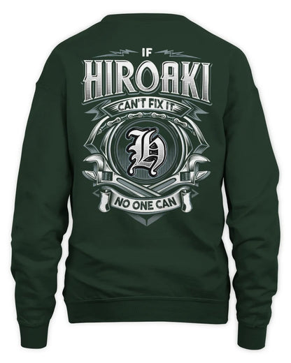 HIROAKI AP81-K4-626 - Personalized Ahmed Quote Apparel “If Ahmed Can't Fix It, No One Can” - Unisex Sweatshirt - Forest Green
