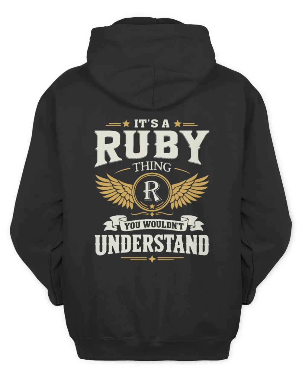 RUBY KT06-M008 It’s a [NAME] Thing – You Wouldn’t Understand | Personalized Vintage T-Shirt - Unisex Hoodie - Black