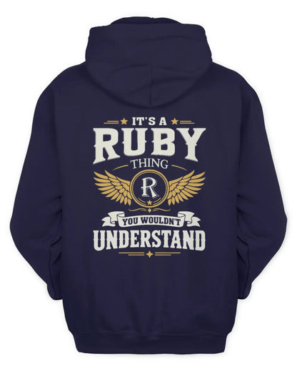 RUBY KT06-M008 It’s a [NAME] Thing – You Wouldn’t Understand | Personalized Vintage T-Shirt - Unisex Hoodie - Navy