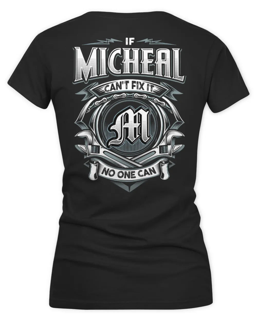 MICHEAL AP81-K4-626 - Personalized Ahmed Quote Apparel “If Ahmed Can't Fix It, No One Can” - Women's V-Neck T-Shirt - Black