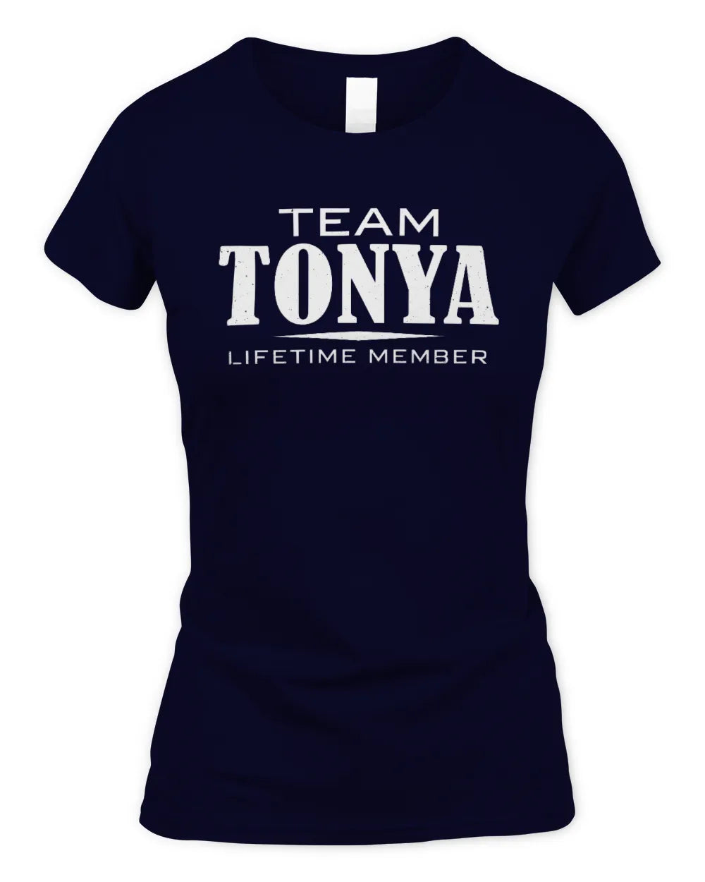 TONYA BL62-K4-128 - Personalized “Team NAME Lifetime Member” - Women's Standard T-Shirt - Navy