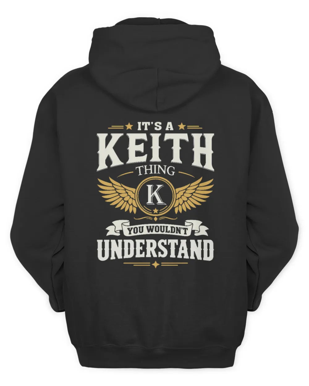 KEITH KT06-M008 It’s a [NAME] Thing – You Wouldn’t Understand | Personalized Vintage T-Shirt - Unisex Hoodie - Black