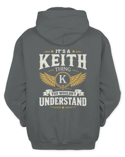 KEITH KT06-M008 It’s a [NAME] Thing – You Wouldn’t Understand | Personalized Vintage T-Shirt - Unisex Hoodie - Charcoal