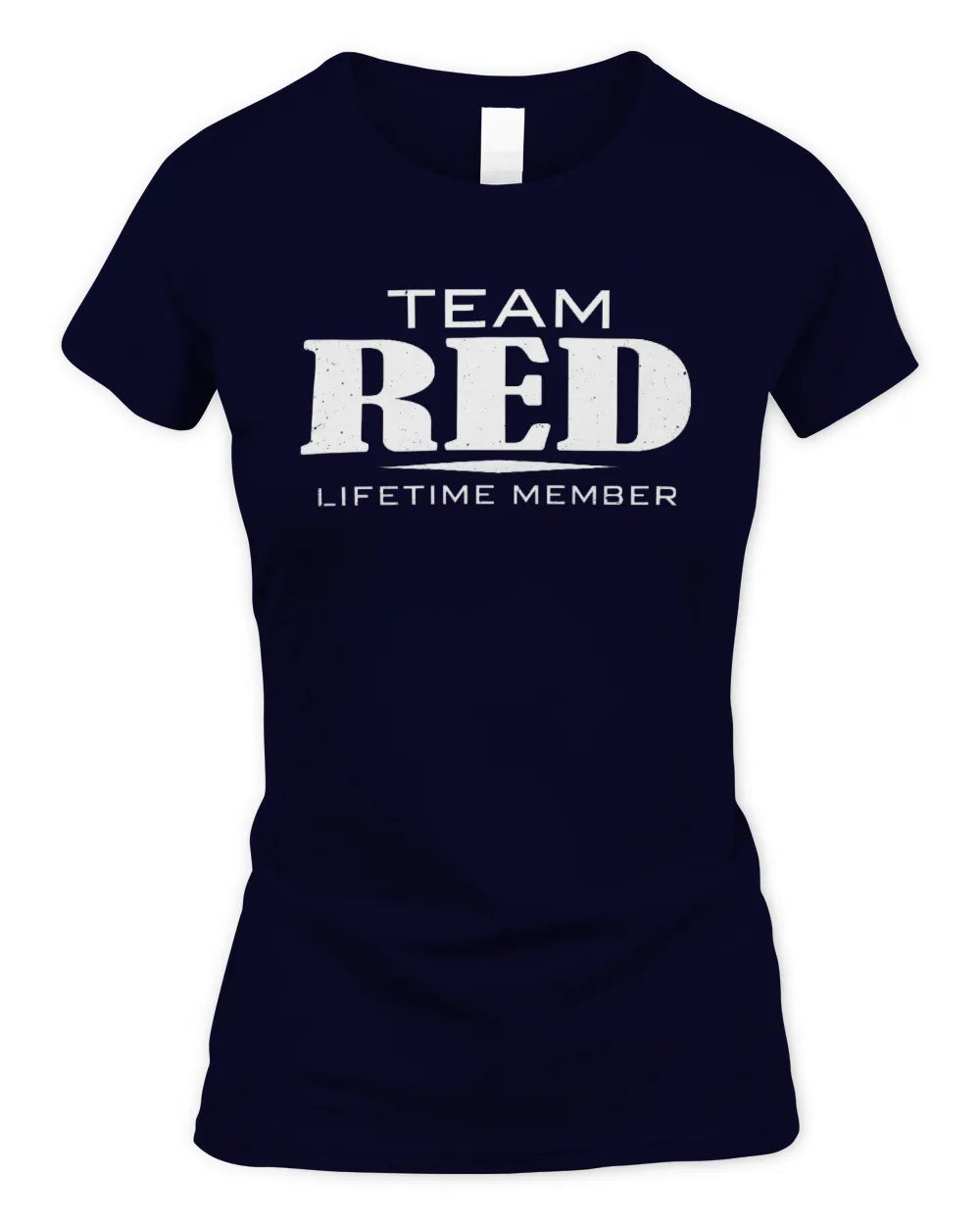 RED BL62-K4-128 - Personalized “Team NAME Lifetime Member” - Women's Standard T-Shirt - Navy