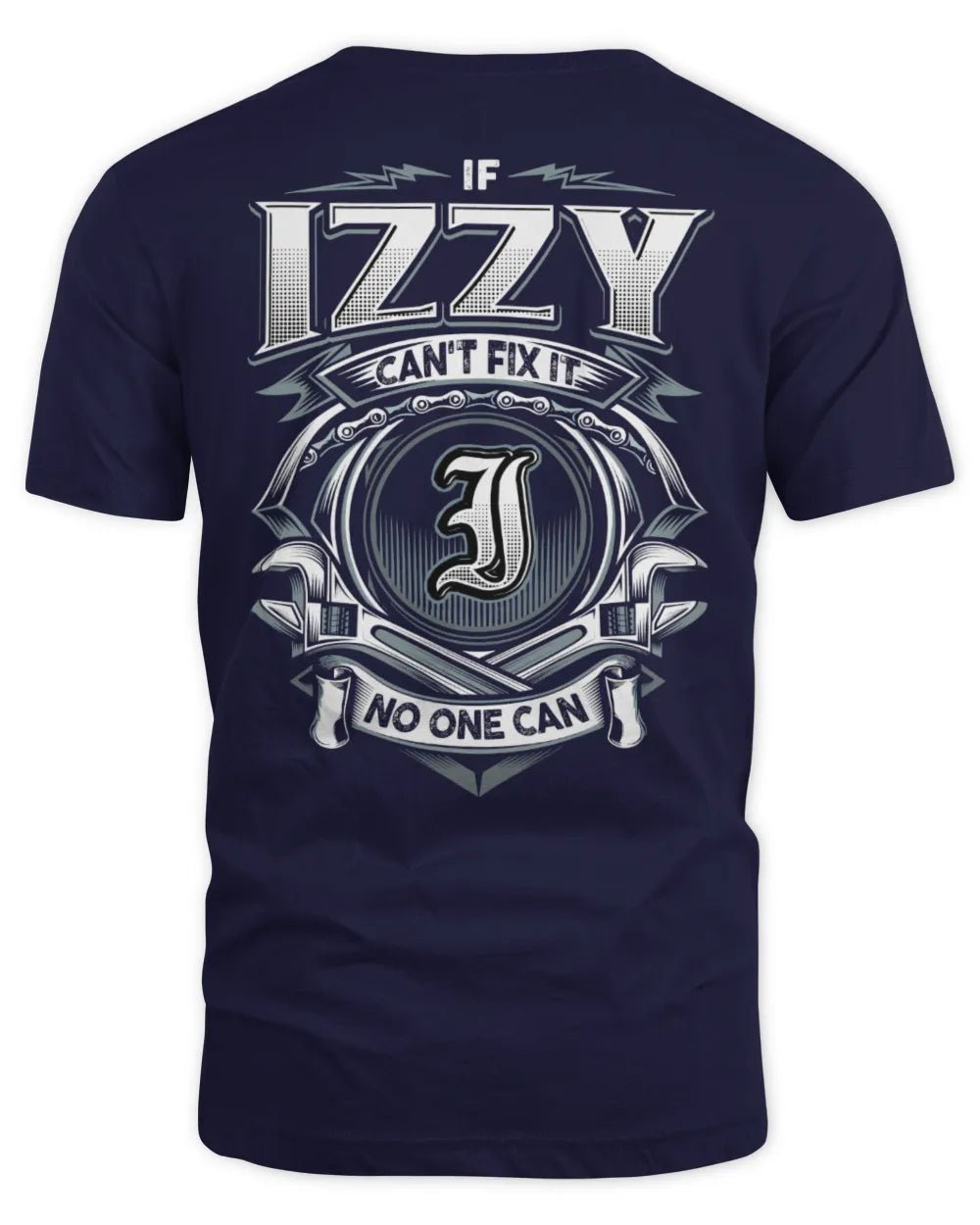 IZZY AP81-K4-626 - Personalized Ahmed Quote Apparel “If Ahmed Can't Fix It, No One Can” - Unisex Standard T-Shirt - Navy