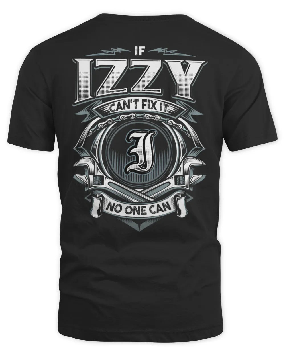 IZZY AP81-K4-626 - Personalized Ahmed Quote Apparel “If Ahmed Can't Fix It, No One Can” - Unisex Standard T-Shirt - Black