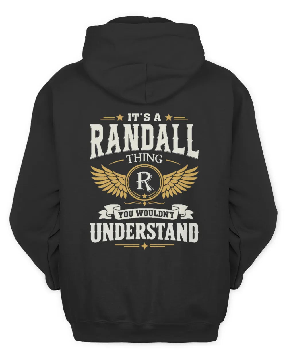 RANDALL KT06-M008 It’s a [NAME] Thing – You Wouldn’t Understand | Personalized Vintage T-Shirt - Unisex Hoodie - Black