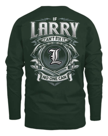 LARRY AP81-K4-626 - Personalized Ahmed Quote Apparel “If Ahmed Can't Fix It, No One Can” - Men's Long Sleeved T-Shirt - Forest Green