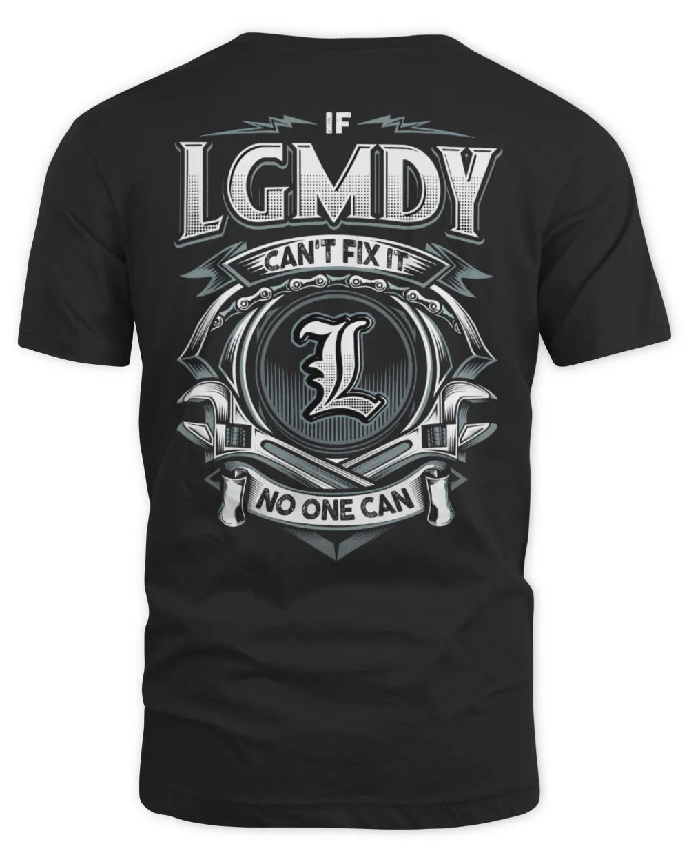 LGMDY AP81-K4-626 - Personalized Ahmed Quote Apparel “If Ahmed Can't Fix It, No One Can” - Unisex Standard T-Shirt - Black