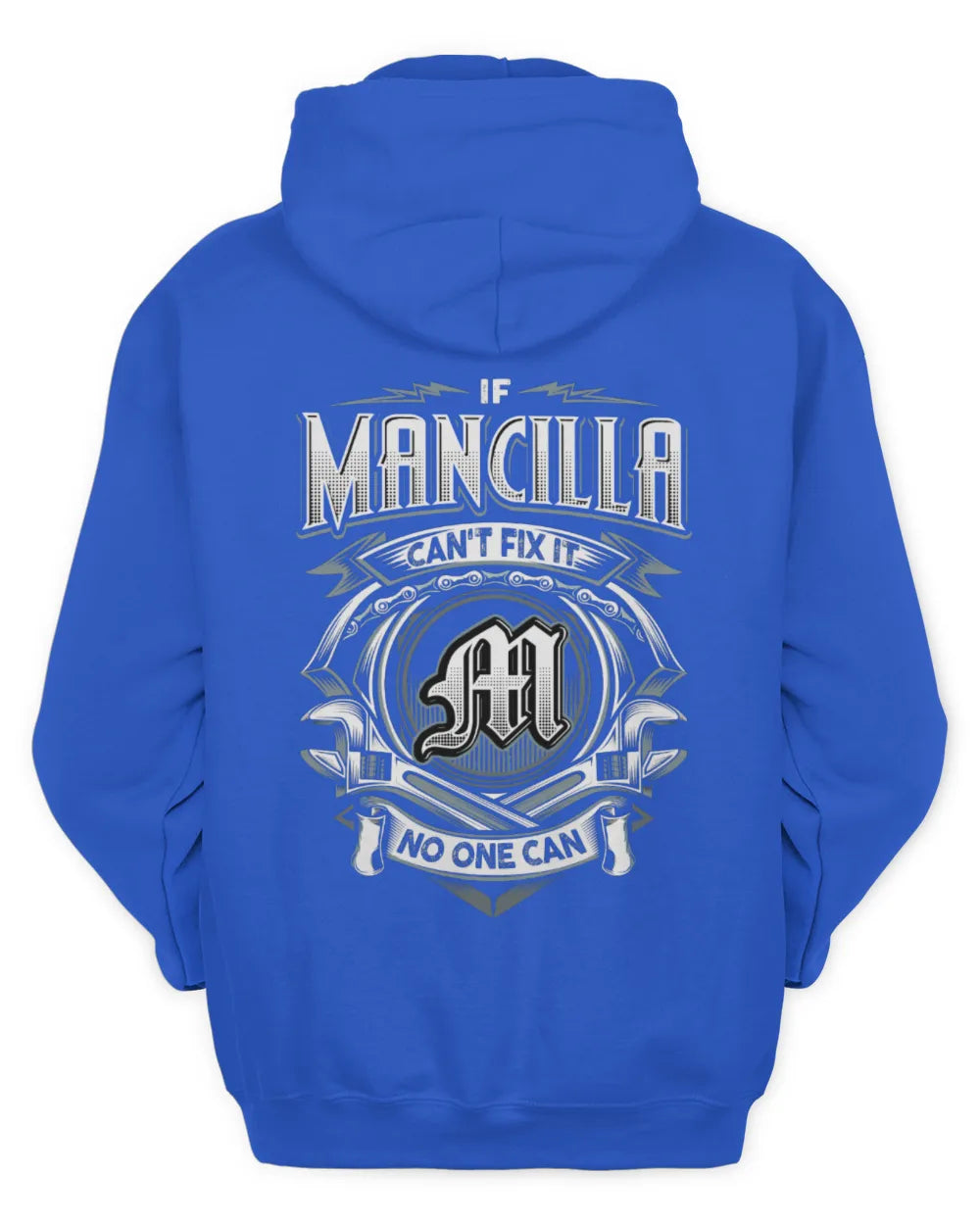 MANCILLA AP81-K4-626 - Personalized Ahmed Quote Apparel “If Ahmed Can't Fix It, No One Can” - Unisex Hoodie - Royal