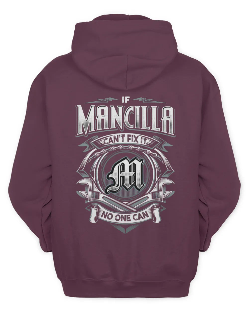 MANCILLA AP81-K4-626 - Personalized Ahmed Quote Apparel “If Ahmed Can't Fix It, No One Can” - Unisex Hoodie - Maroon