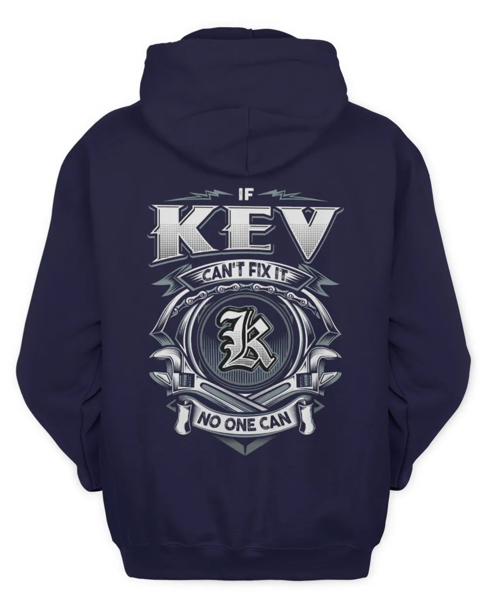 KEV AP81-K4-626 - Personalized Ahmed Quote Apparel “If Ahmed Can't Fix It, No One Can” - Unisex Hoodie - Navy