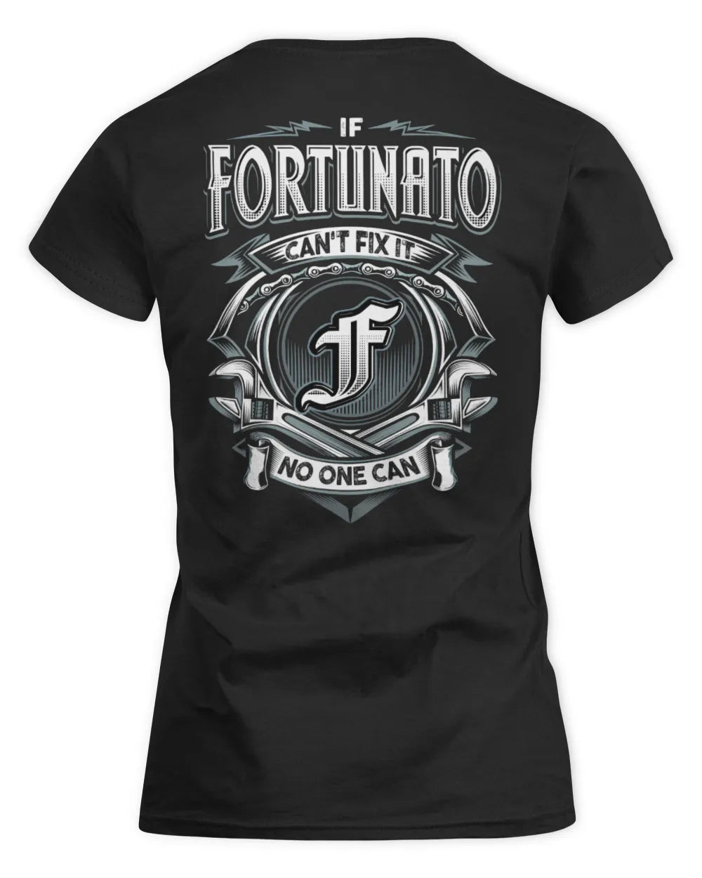 FORTUNATO AP81-K4-626 - Personalized Ahmed Quote Apparel “If Ahmed Can't Fix It, No One Can” - Women's Standard T-Shirt - Black