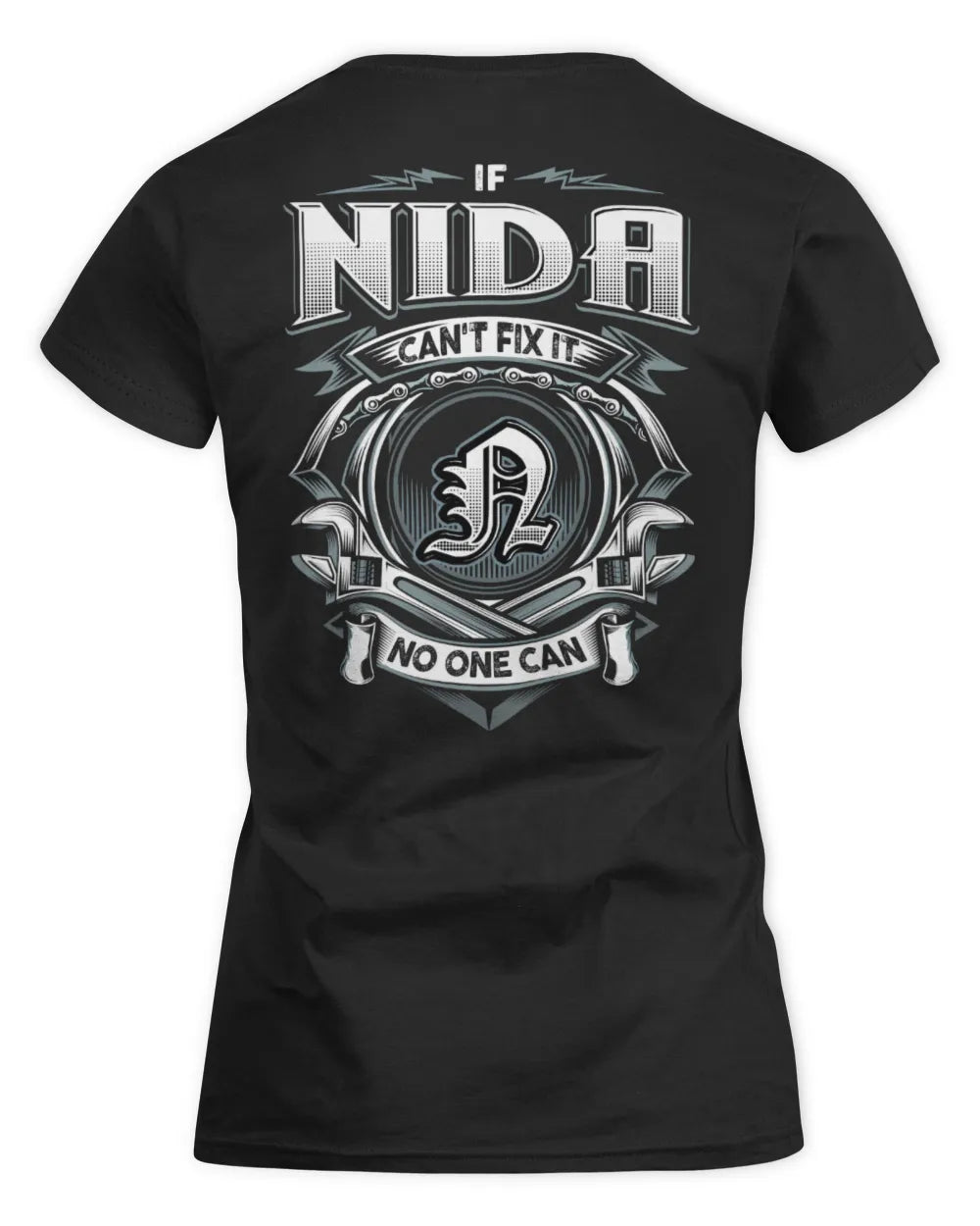 NIDA AP81-K4-626 - Personalized Ahmed Quote Apparel “If Ahmed Can't Fix It, No One Can” - Women's Standard T-Shirt - Black