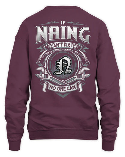 NAING AP81-K4-626 - Personalized Ahmed Quote Apparel “If Ahmed Can't Fix It, No One Can” - Unisex Sweatshirt - Maroon