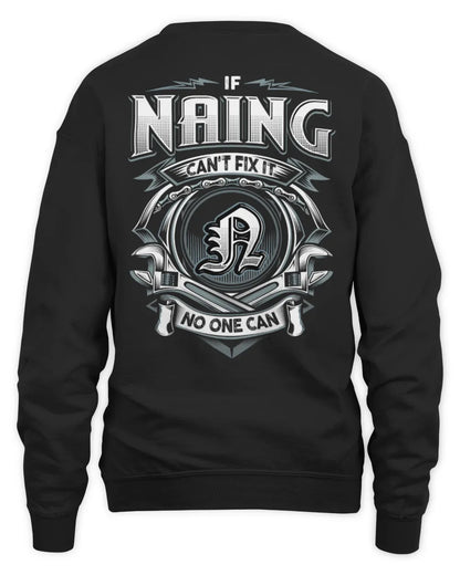 NAING AP81-K4-626 - Personalized Ahmed Quote Apparel “If Ahmed Can't Fix It, No One Can” - Unisex Sweatshirt - Black