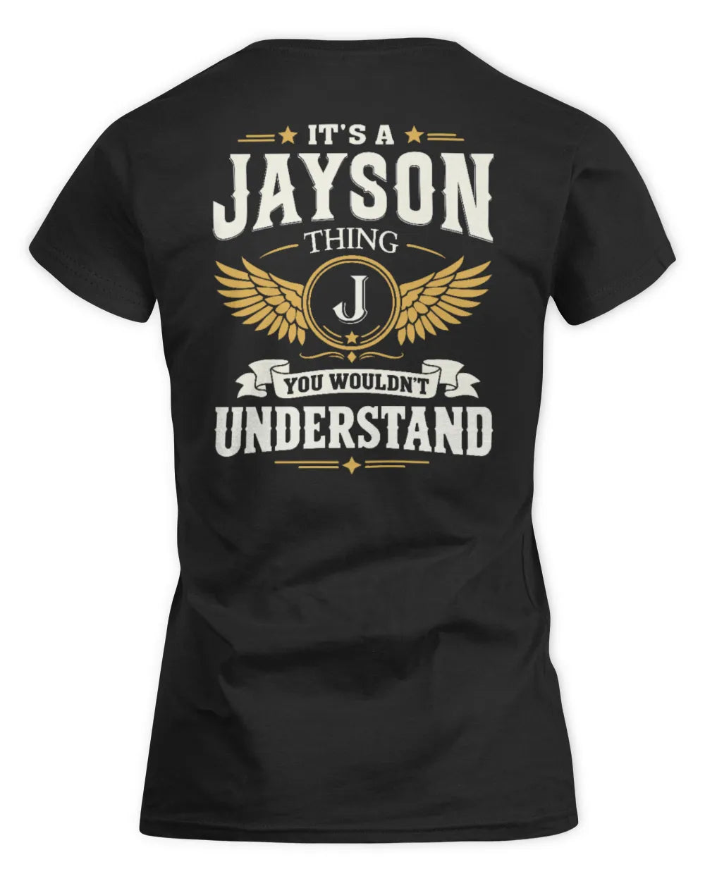 JAYSON KT06-M008 It’s a [NAME] Thing – You Wouldn’t Understand | Personalized Vintage T-Shirt - Women's Standard T-Shirt - Black
