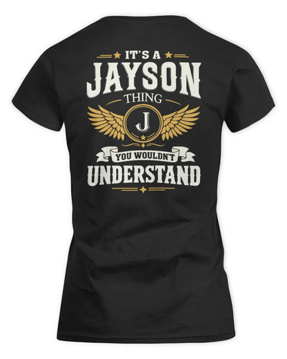 JAYSON KT06-M008 It’s a [NAME] Thing – You Wouldn’t Understand | Personalized Vintage T-Shirt - Women's Standard T-Shirt - Black