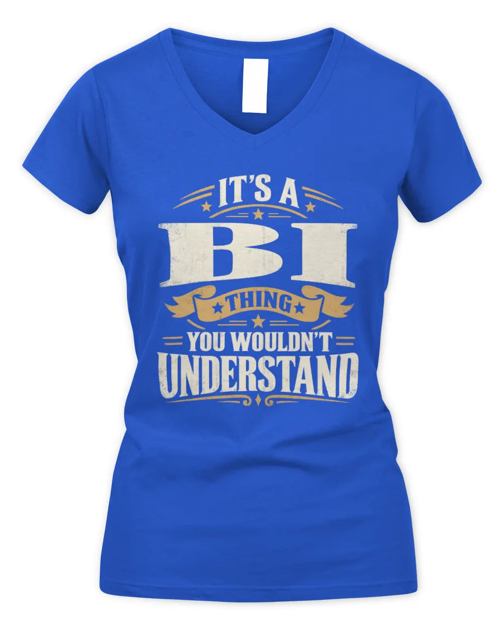 BI P08 TH51 - Personalized “It’s a/an [NAME] Thing – You Wouldn’t Understand” Shirt - Women's V-Neck T-Shirt - Royal