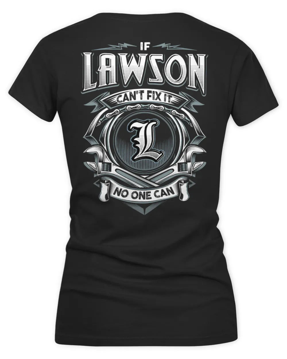 LAWSON AP81-K4-626 - Personalized Ahmed Quote Apparel “If Ahmed Can't Fix It, No One Can” - Women's V-Neck T-Shirt - Black