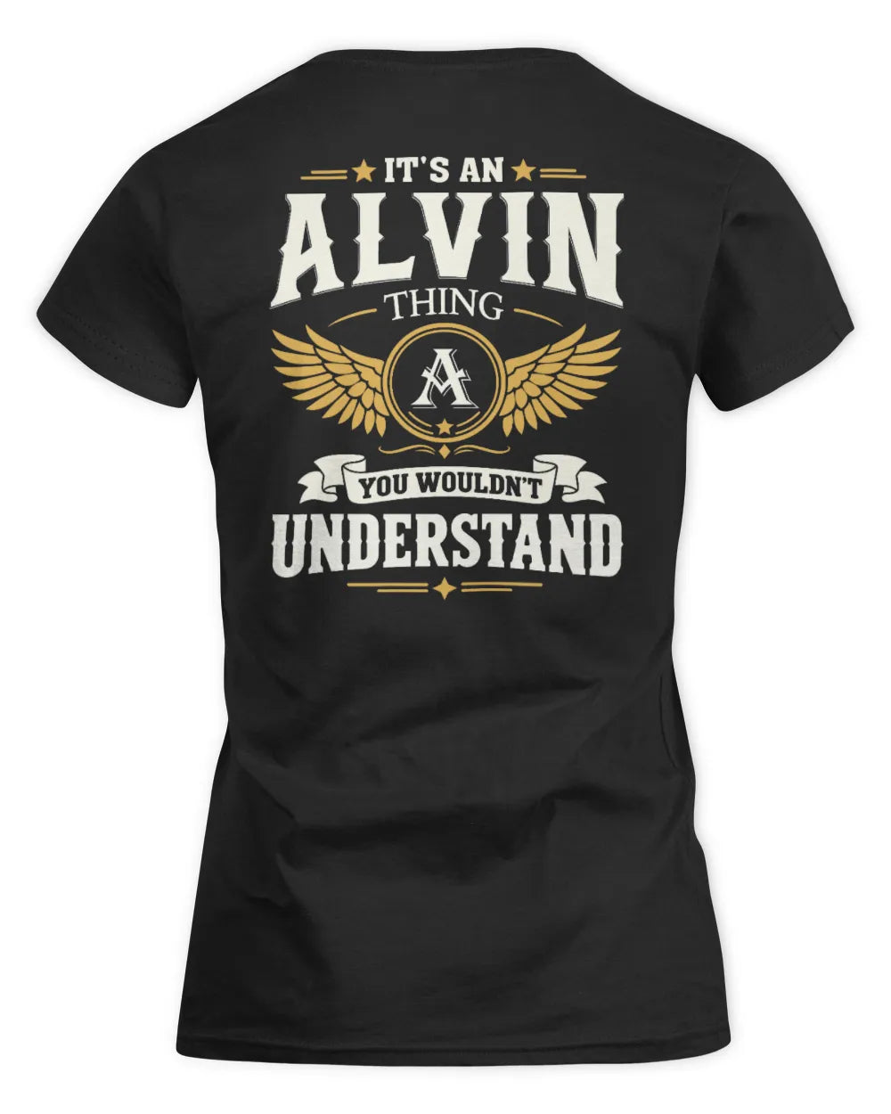 ALVIN KT06-M008 It’s a [NAME] Thing – You Wouldn’t Understand | Personalized Vintage T-Shirt - Women's Standard T-Shirt - Black