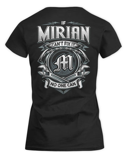 MIRIAN AP81-K4-626 - Personalized Ahmed Quote Apparel “If Ahmed Can't Fix It, No One Can” - Women's Standard T-Shirt - Black