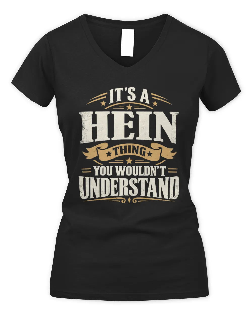 HEIN P08 TH51 - Personalized “It’s a/an [NAME] Thing – You Wouldn’t Understand” Shirt - Women's V-Neck T-Shirt - Black