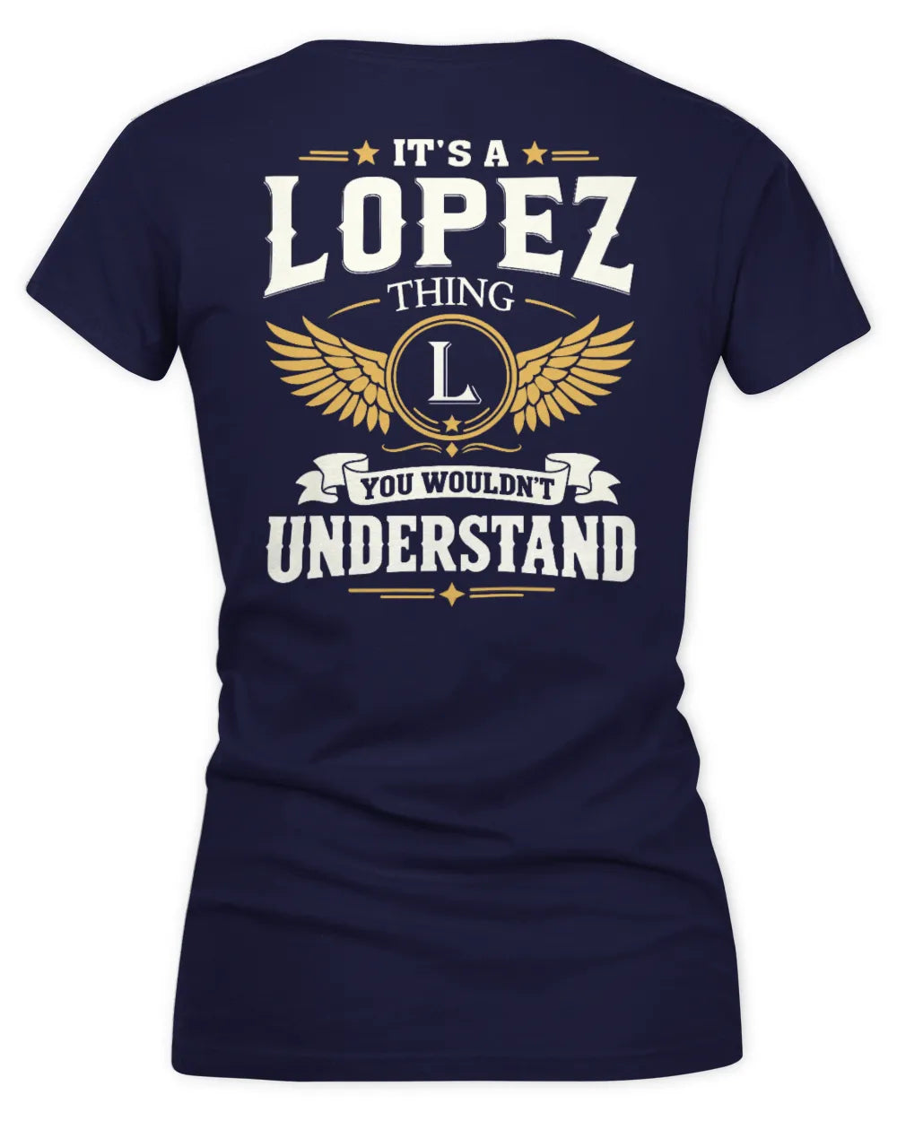 LOPEZ KT06-M008 It’s a [NAME] Thing – You Wouldn’t Understand | Personalized Vintage T-Shirt - Women's V-Neck T-Shirt - Navy
