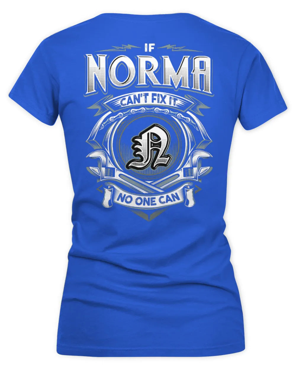 NORMA AP81-K4-626 - Personalized Ahmed Quote Apparel “If Ahmed Can't Fix It, No One Can” - Women's V-Neck T-Shirt - Royal
