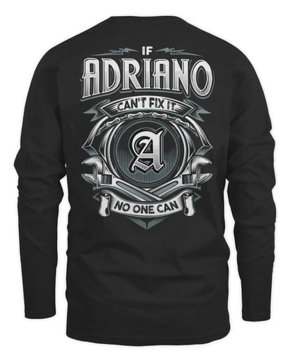 ADRIANO AP81-K4-626 - Personalized Ahmed Quote Apparel “If Ahmed Can't Fix It, No One Can” - Men's Long Sleeved T-Shirt - Black