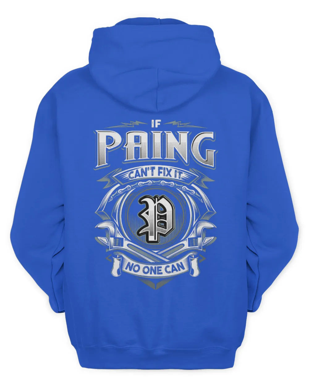 PAING AP81-K4-626 - Personalized Ahmed Quote Apparel “If Ahmed Can't Fix It, No One Can” - Unisex Hoodie - Royal