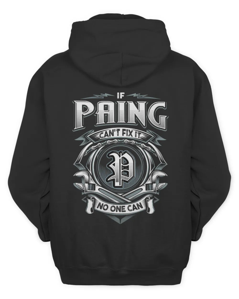 PAING AP81-K4-626 - Personalized Ahmed Quote Apparel “If Ahmed Can't Fix It, No One Can” - Unisex Hoodie - Black