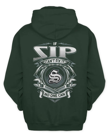 IBARRA AP81-K4-626 - Personalized Ahmed Quote Apparel “If Ahmed Can't Fix It, No One Can” - Unisex Hoodie - Forest Green