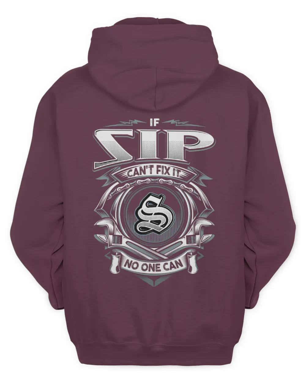 IBARRA AP81-K4-626 - Personalized Ahmed Quote Apparel “If Ahmed Can't Fix It, No One Can” - Unisex Hoodie - Maroon