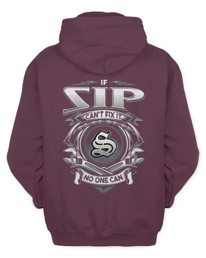 IBARRA AP81-K4-626 - Personalized Ahmed Quote Apparel “If Ahmed Can't Fix It, No One Can” - Unisex Hoodie - Maroon